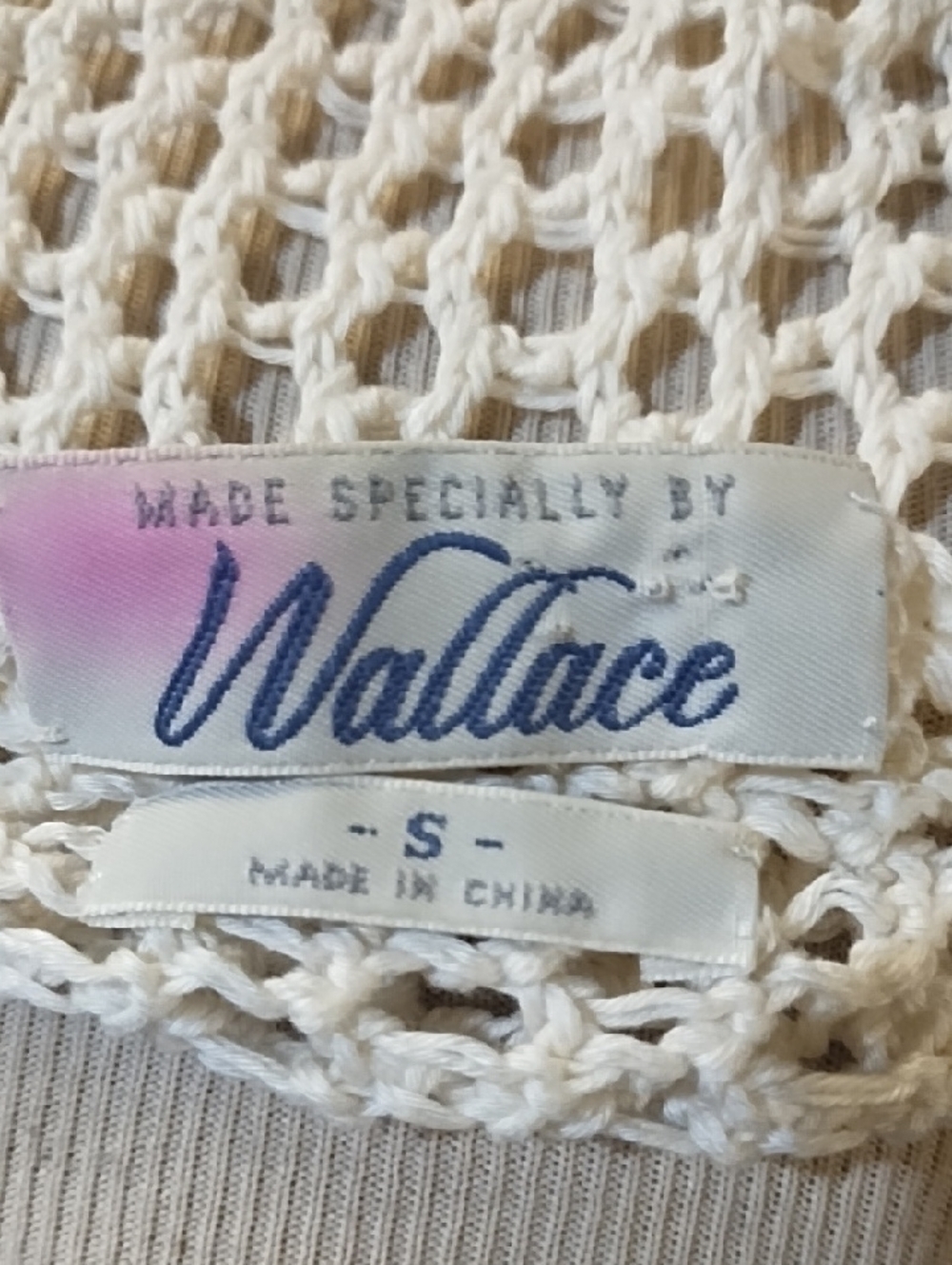 White Open-Knit Women's Sweater - Picture 2 of 4